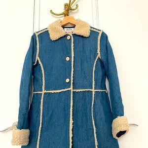 Shearling denim jacket